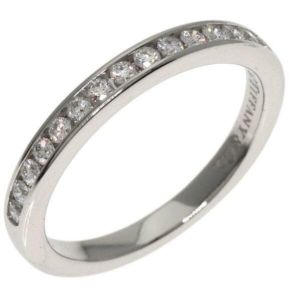 TIFFANY & CO. Platinum Diamond Ring - Picture 2 of 9